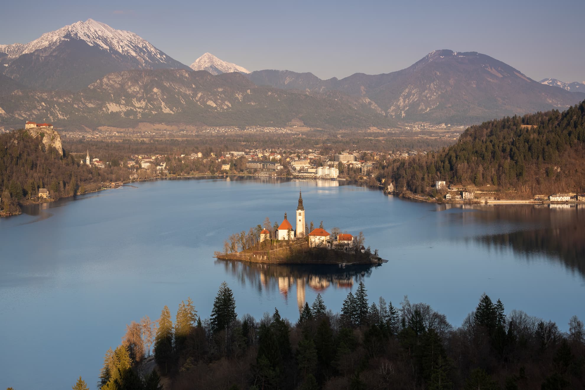 Bleder See Alpenpanorama
