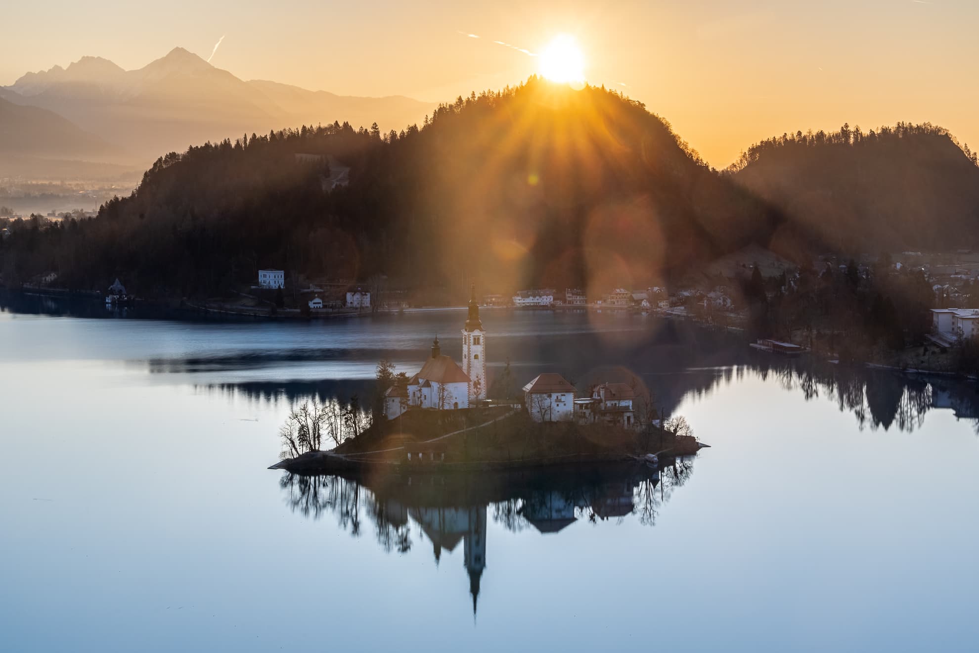 Bleder See im Morgenlicht