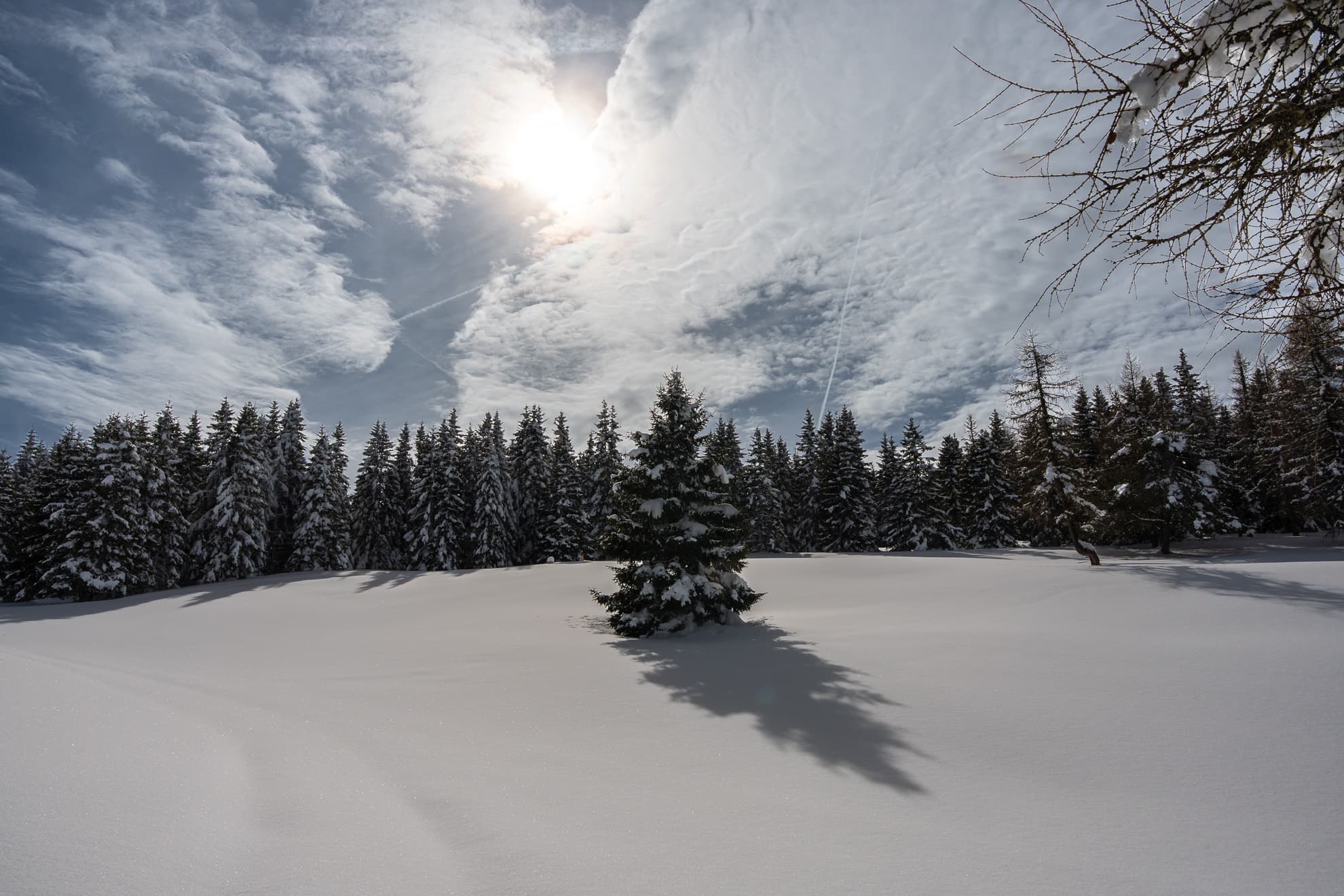 Gipfelrast bei Sonnenuntergang