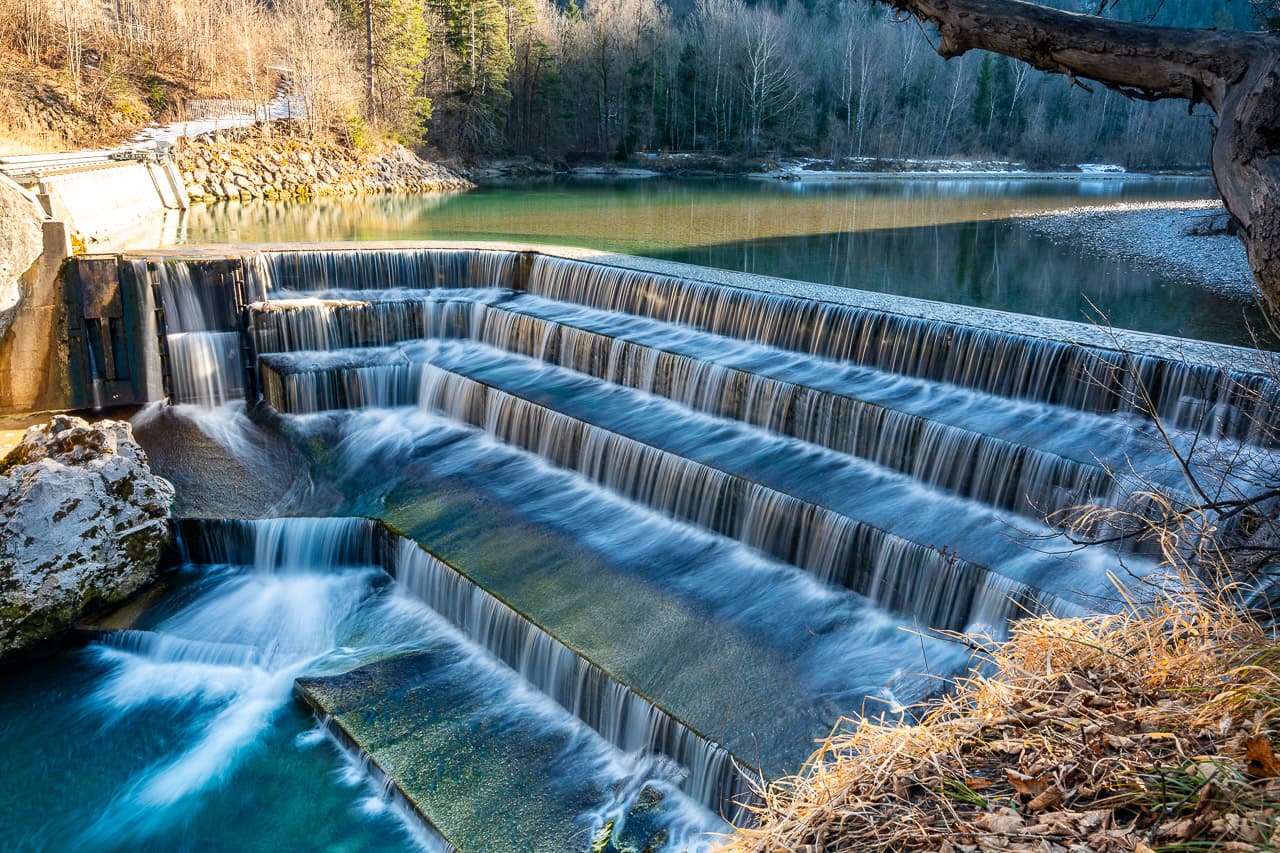 Lechfall Wasserstufen
