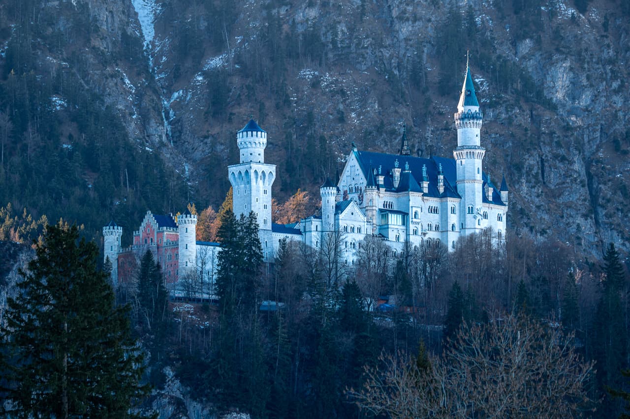 Neuschwanstein Felswand Detail