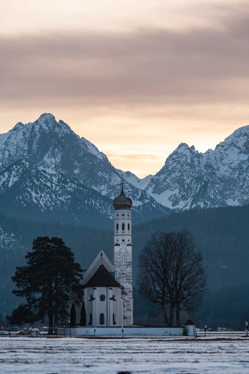 St. Coloman im Winterabend